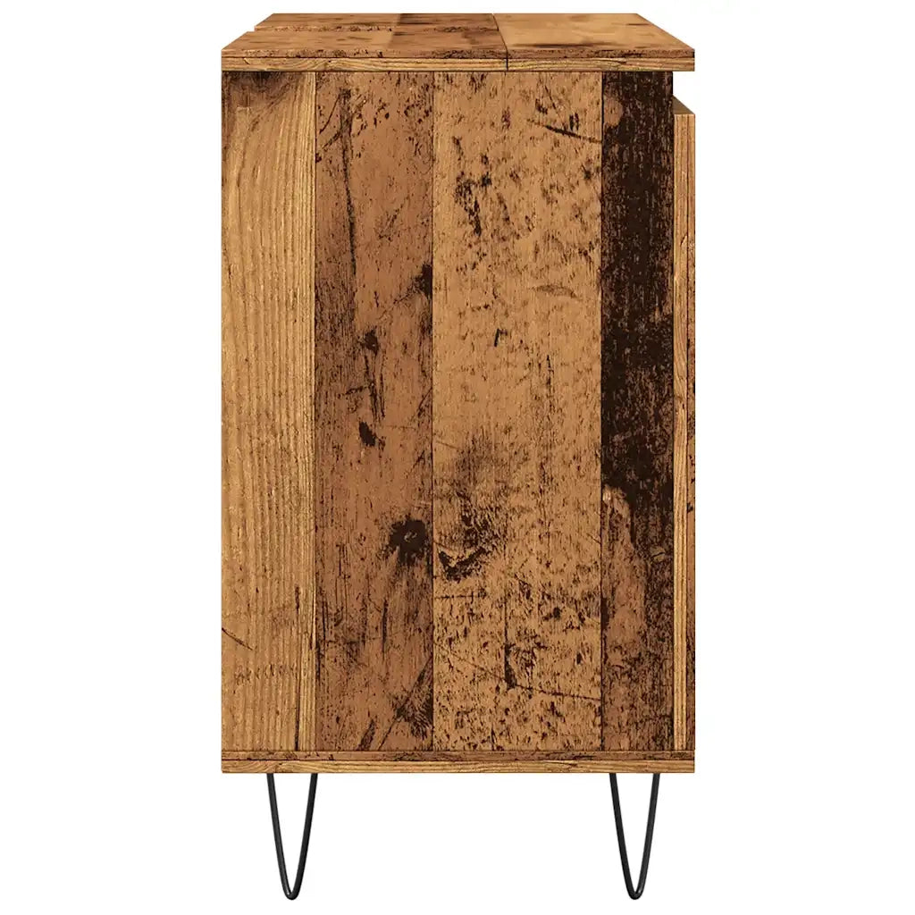 Mobile da Bagno Legno Vecchio 58x33x60 cm in Truciolato