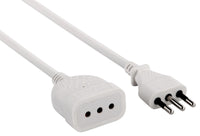 prolunga lin.ml.5 sezione 3x0,75 10a bianca cod:ferx.547