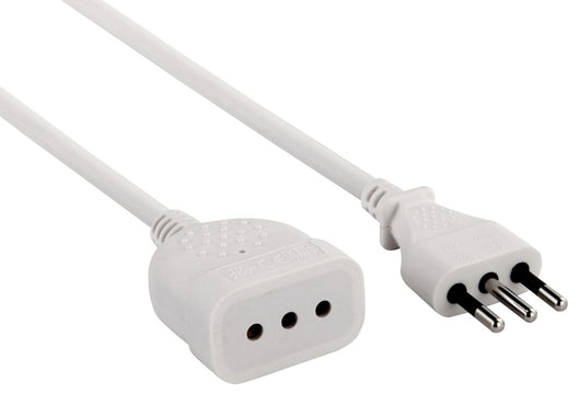 prolunga lin.ml.5 sezione 3x0,75 10a bianca cod:ferx.547