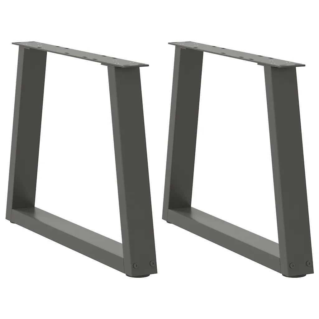 Gambe per Tavolino da CaffÃ¨ a Forma di V 2 pz Antracite 60x(42-43,3) cm Acciaio