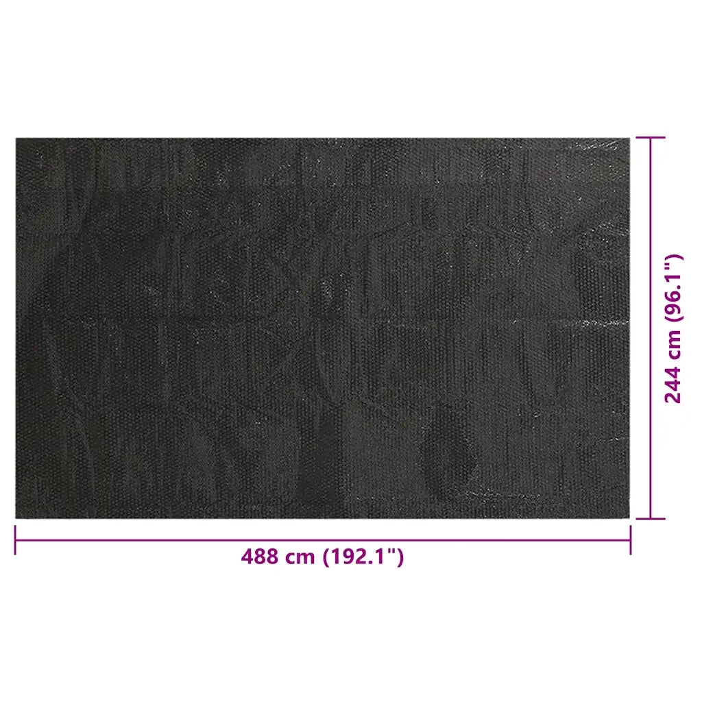 Copertura per Piscina Nera 488x244 cm PE CFW1496998