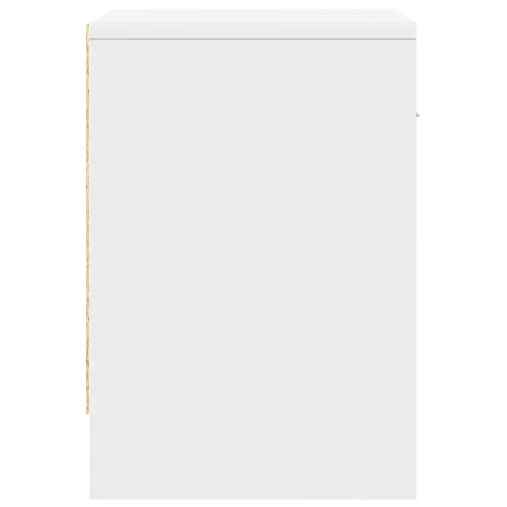 Comodini 2 pz con Cassetto Bianco 39x28x41 cm