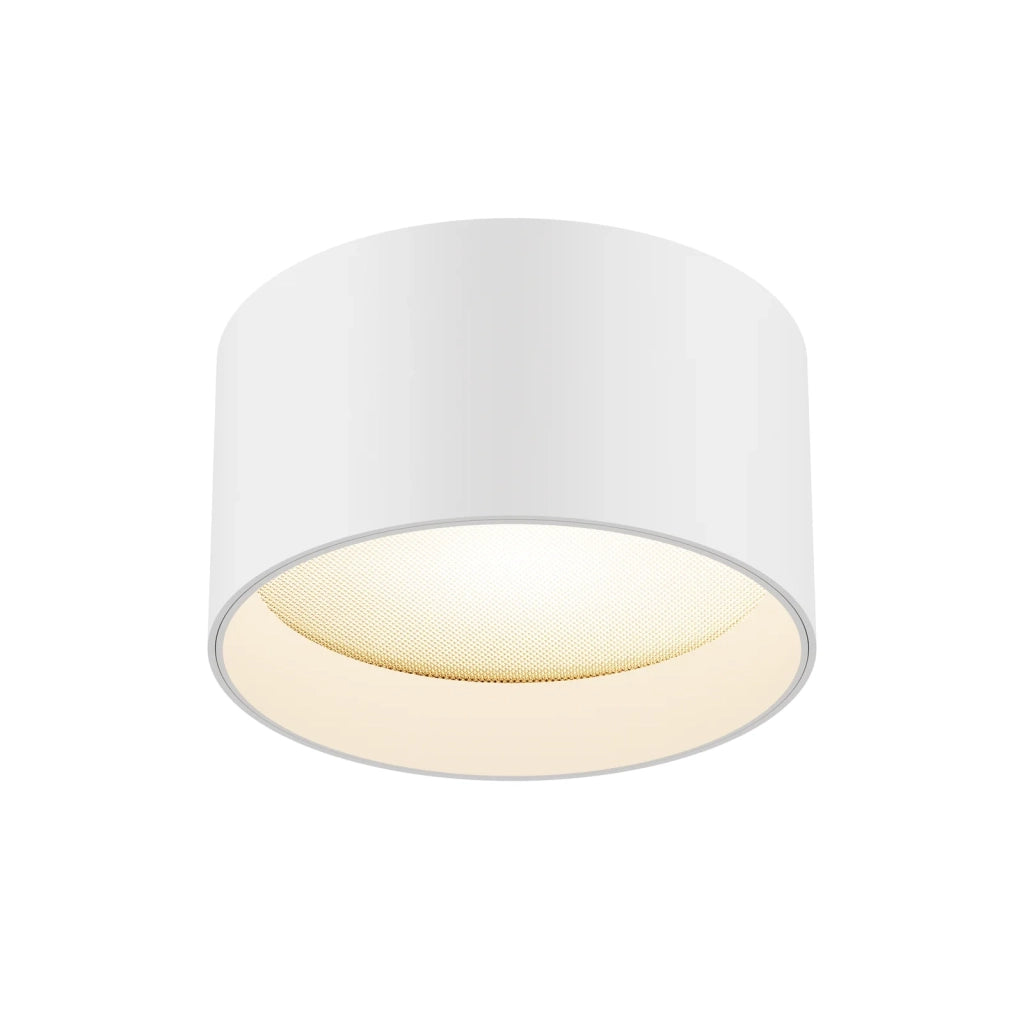 Maytoni Lampada da soffitto moderna Vega 1 luce LED integrato bianco alluminio