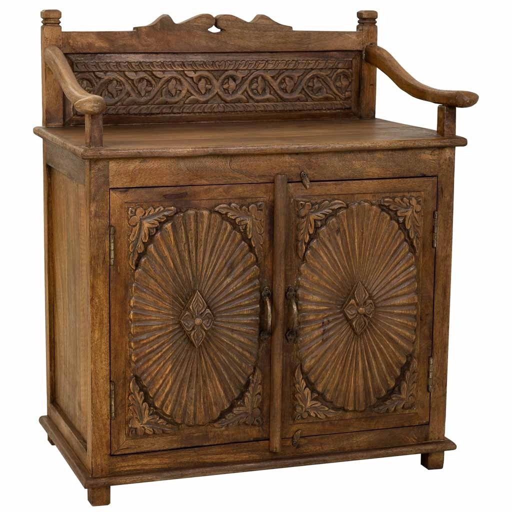 Credenza in legno marrone 70x42x85