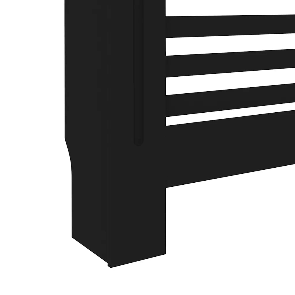 Copertura per Radiatore Nera 172x19x81,5 cm in MDF CFW7986908