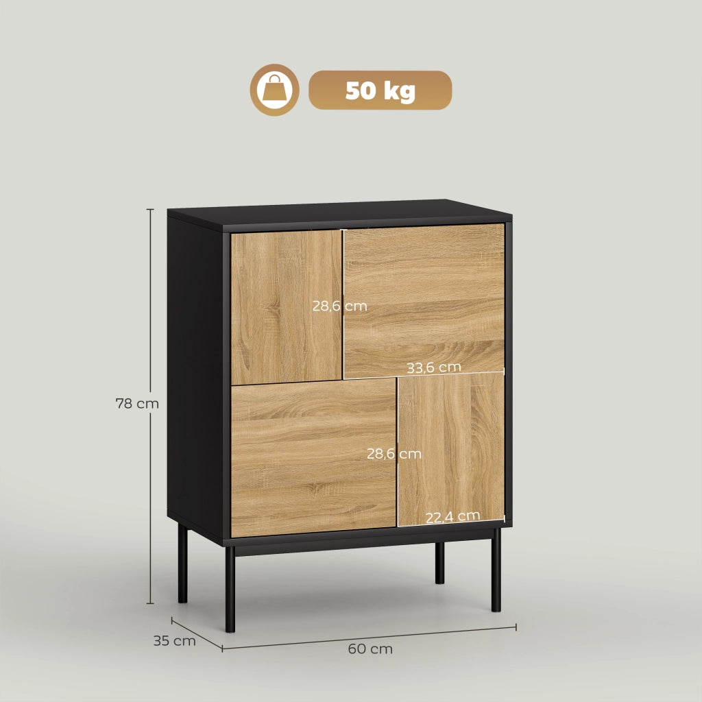 Armadio ¨C zephmum ¨C nero 60x35x78 cm