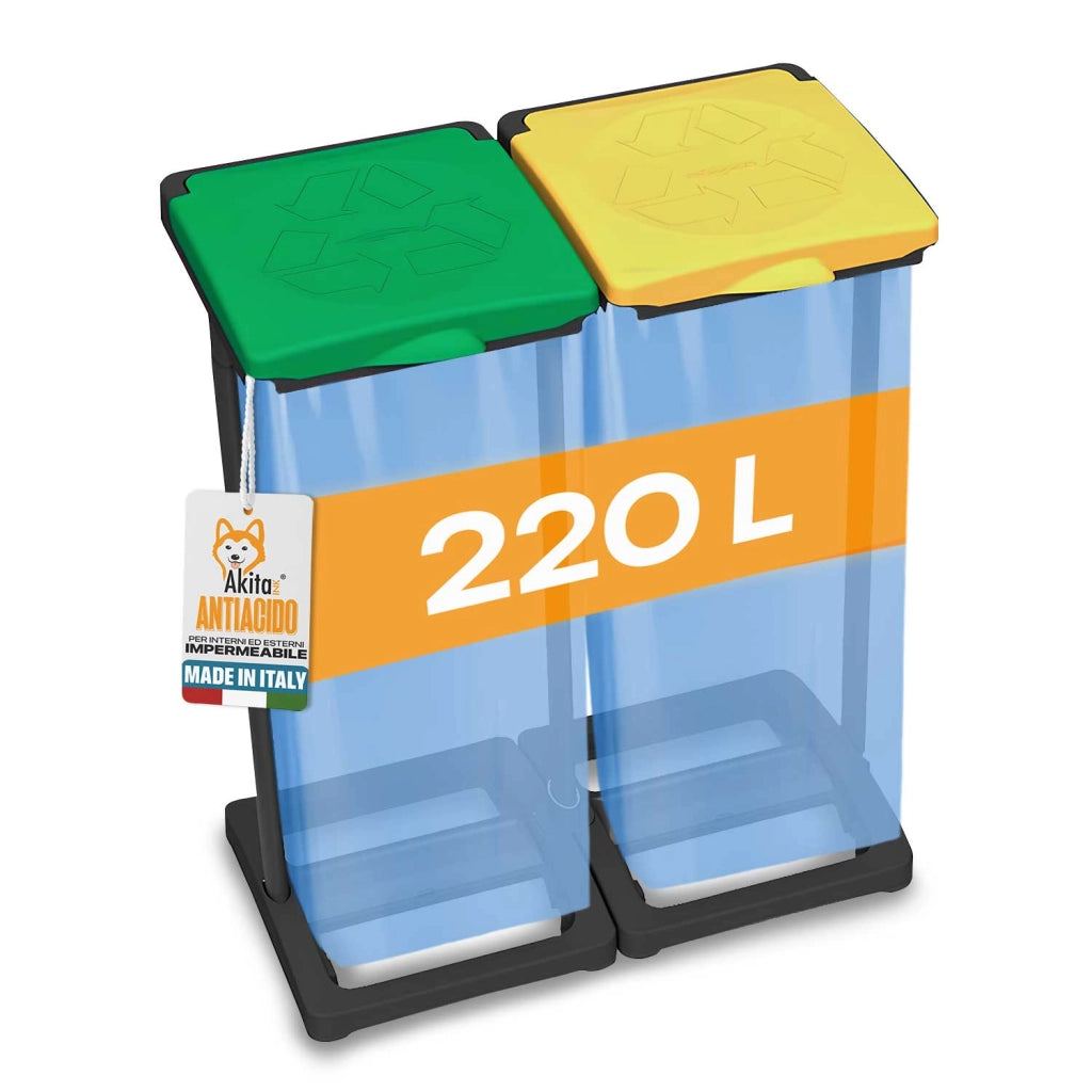 Portasacchi Differenziata 220L Akitaink Made in Italy
