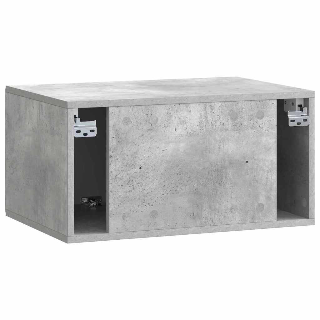 Mobile Porta TV da Muro 59,5 x 41 x 30 cm Grigio Cemento 899188
