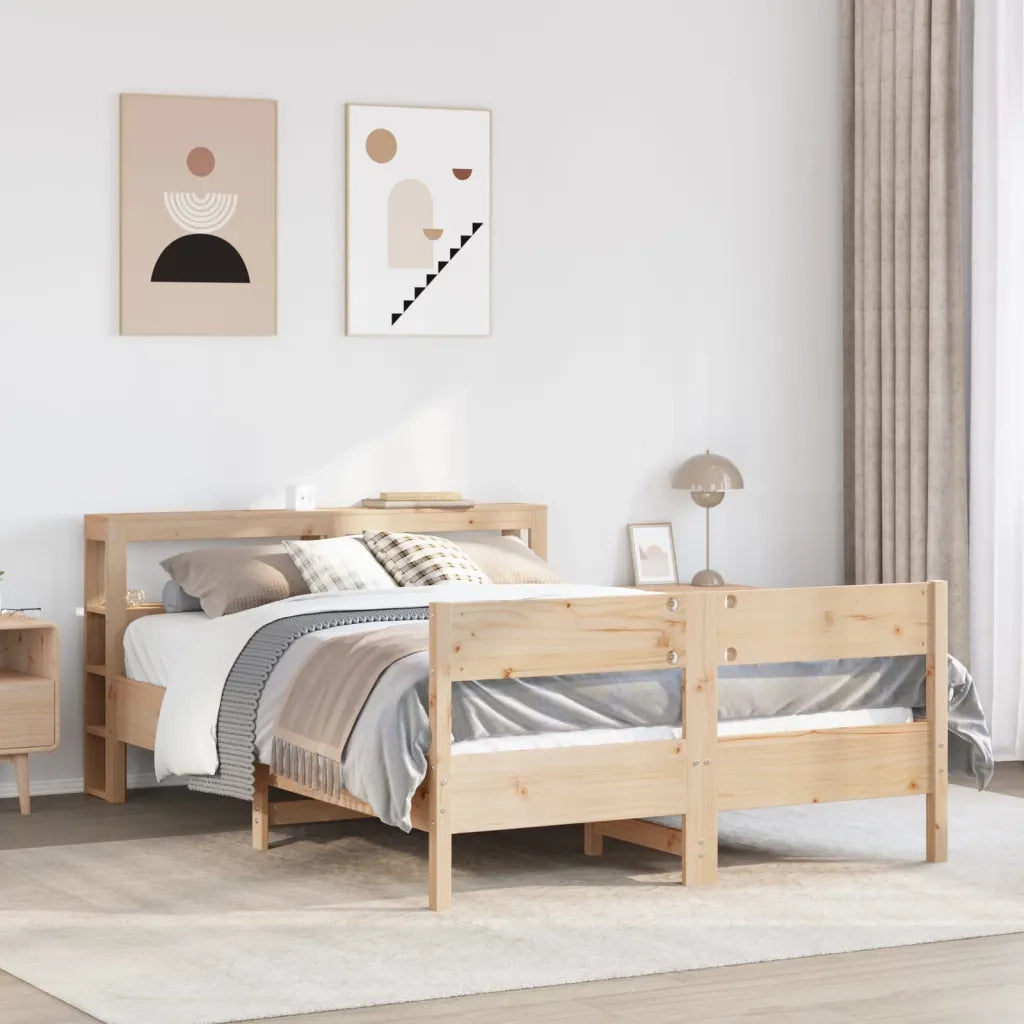 vidaXL Letto senza Materasso 150x200 cm in Legno Massello di Pino