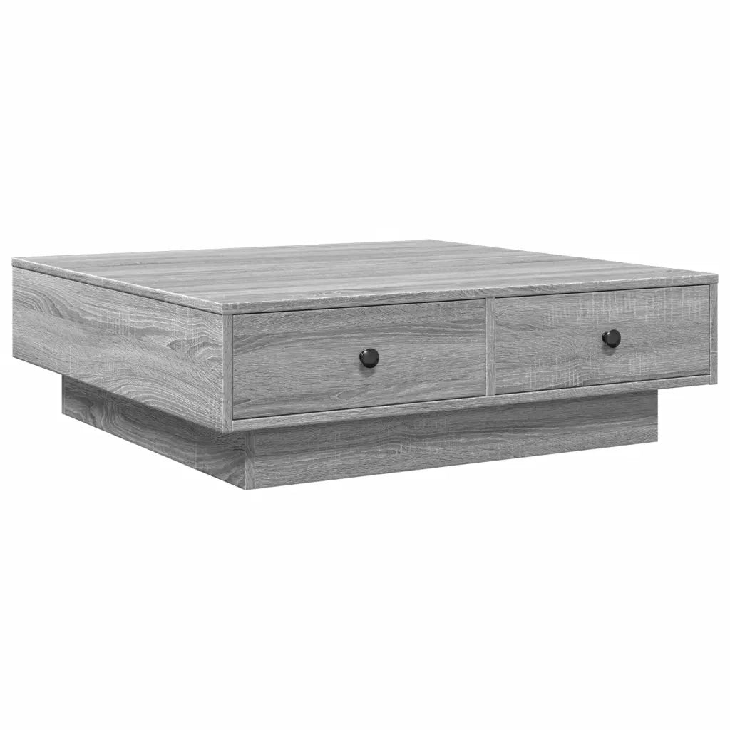 vidaXL Tavolino da Salotto Grigio Sonoma 90x90x28 cm Legno Multistrato