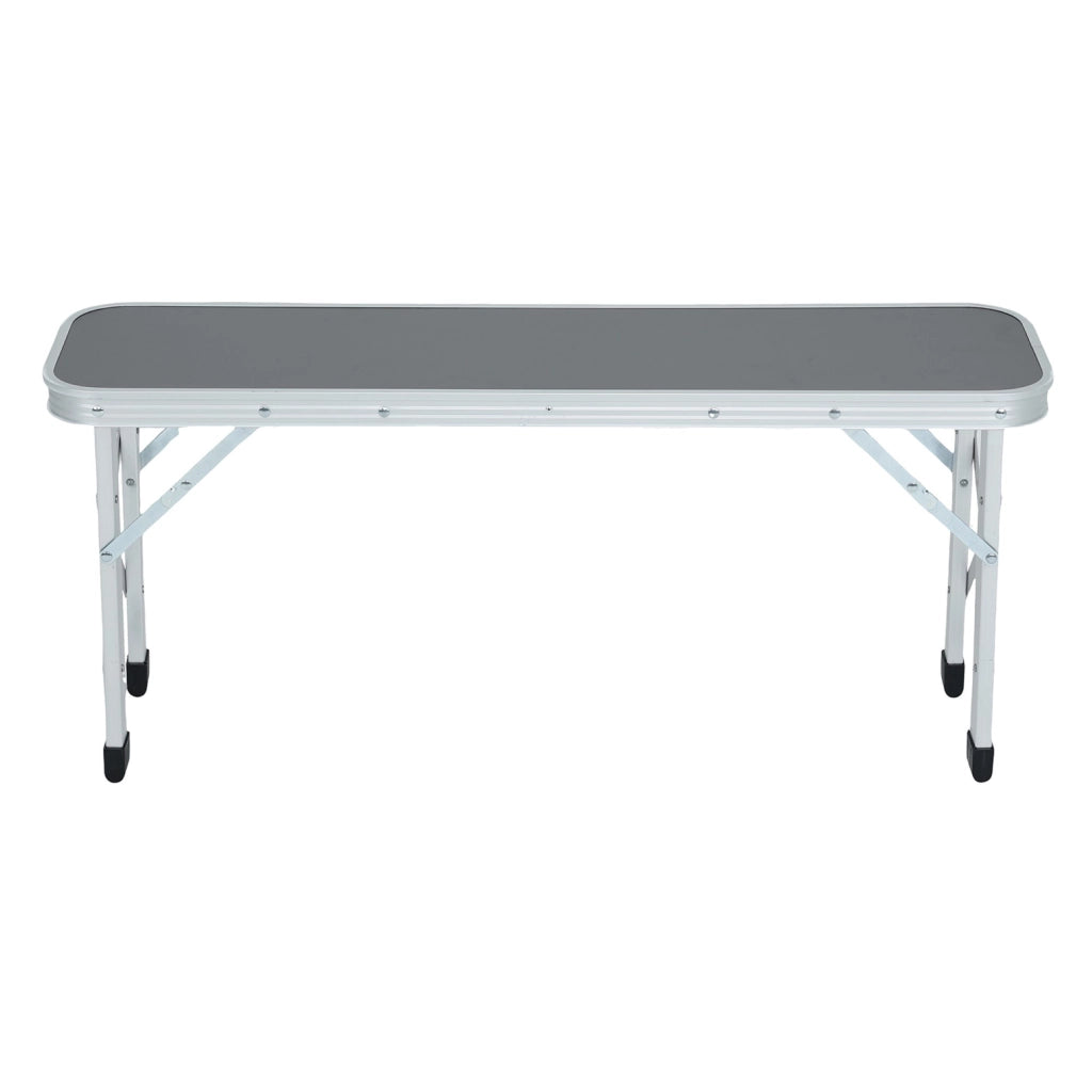 Tavolo da Campeggio ROI con 2 Panche Pieghevoli, Colore Grigio