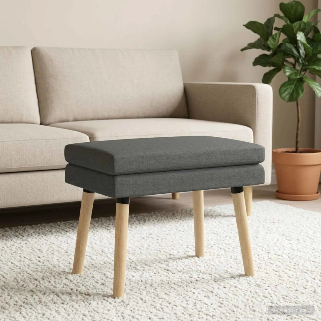 Panchina a doppio strato Grigio Scuro 60 x 40 x 46 cm Tessuto 42038418