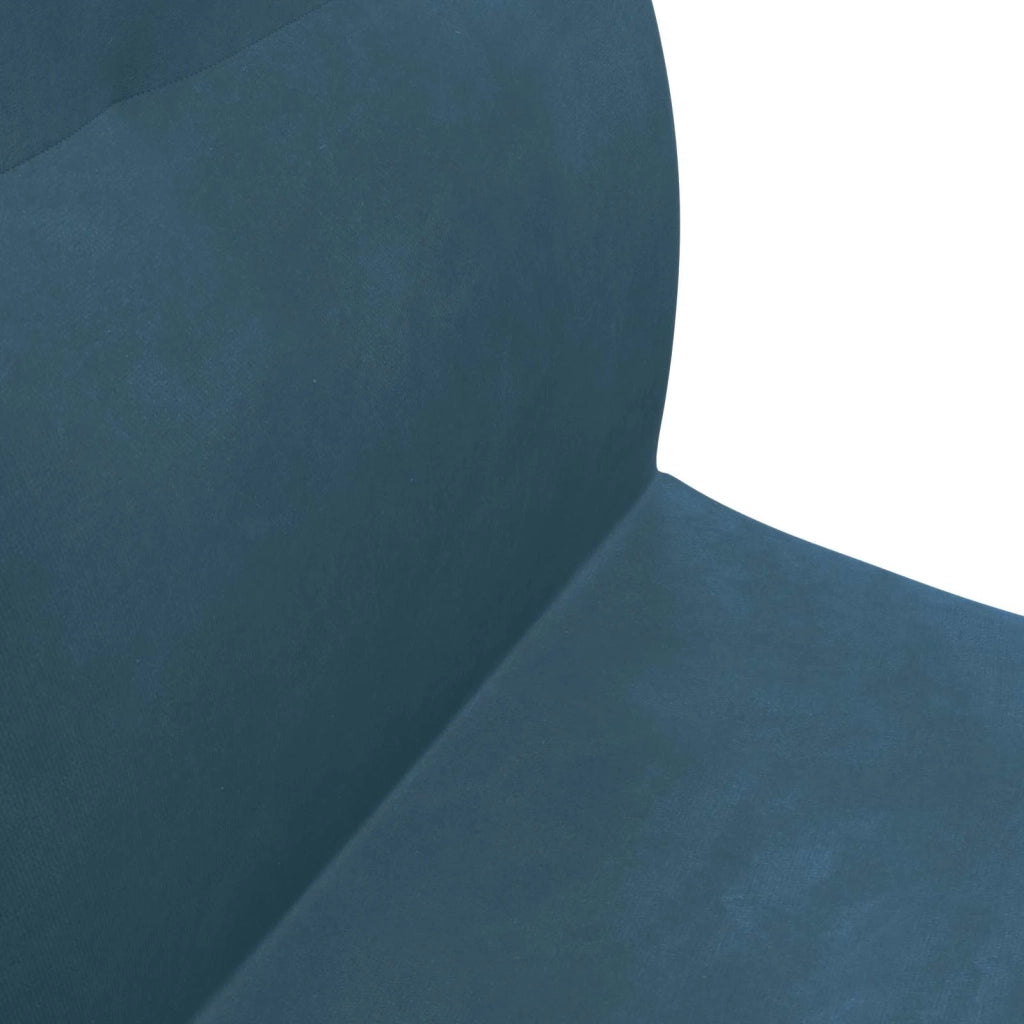 Sedia a pavimento regolabile Blu Velluto