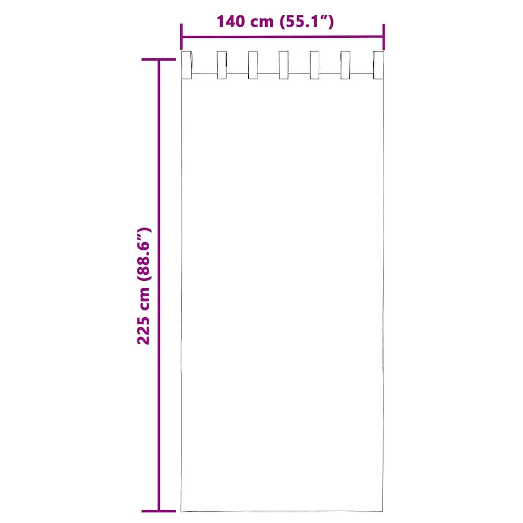 vidaXL Tende in Voile con Passanti 2 pz Rosa Chiaro 140x225 cm