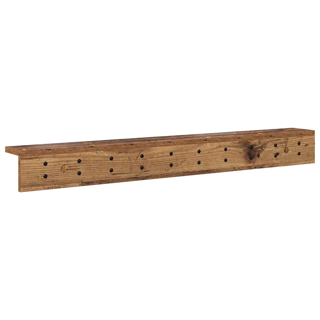 Appendiabiti a muro Legno vecchio 100 x 10,5 x 10,5 cm CFW6567424