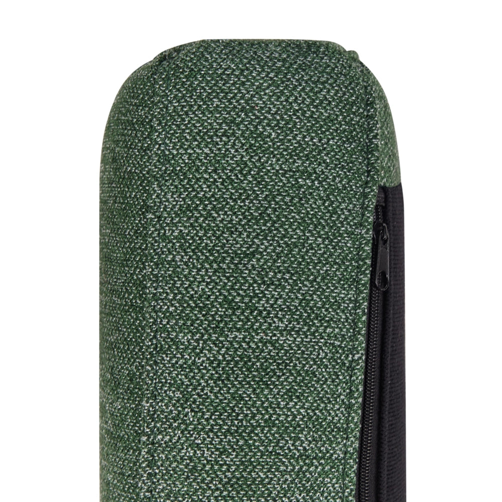 Divano angolare sinistro in poliestere verde scuro 192 x 155 Divano a 2 posti imbottito con gambe in metallo, tessuto e schienale imbottito, moderno e minimalista