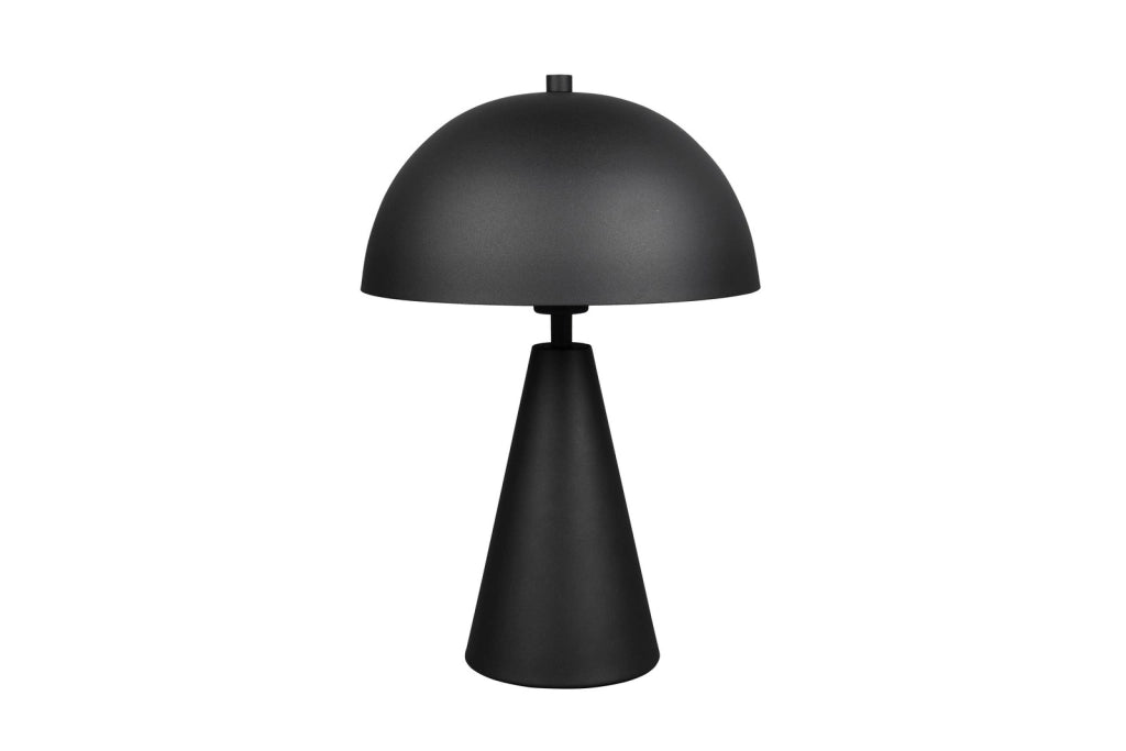 Lampada da tavolo Alfie minimalista nera fungo E27 40W Trio