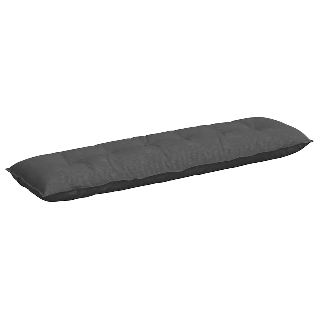Cuscino per Schiena | Cuscino dorsale Grigio scuro 180 x 50 cm Tessuto in Cords