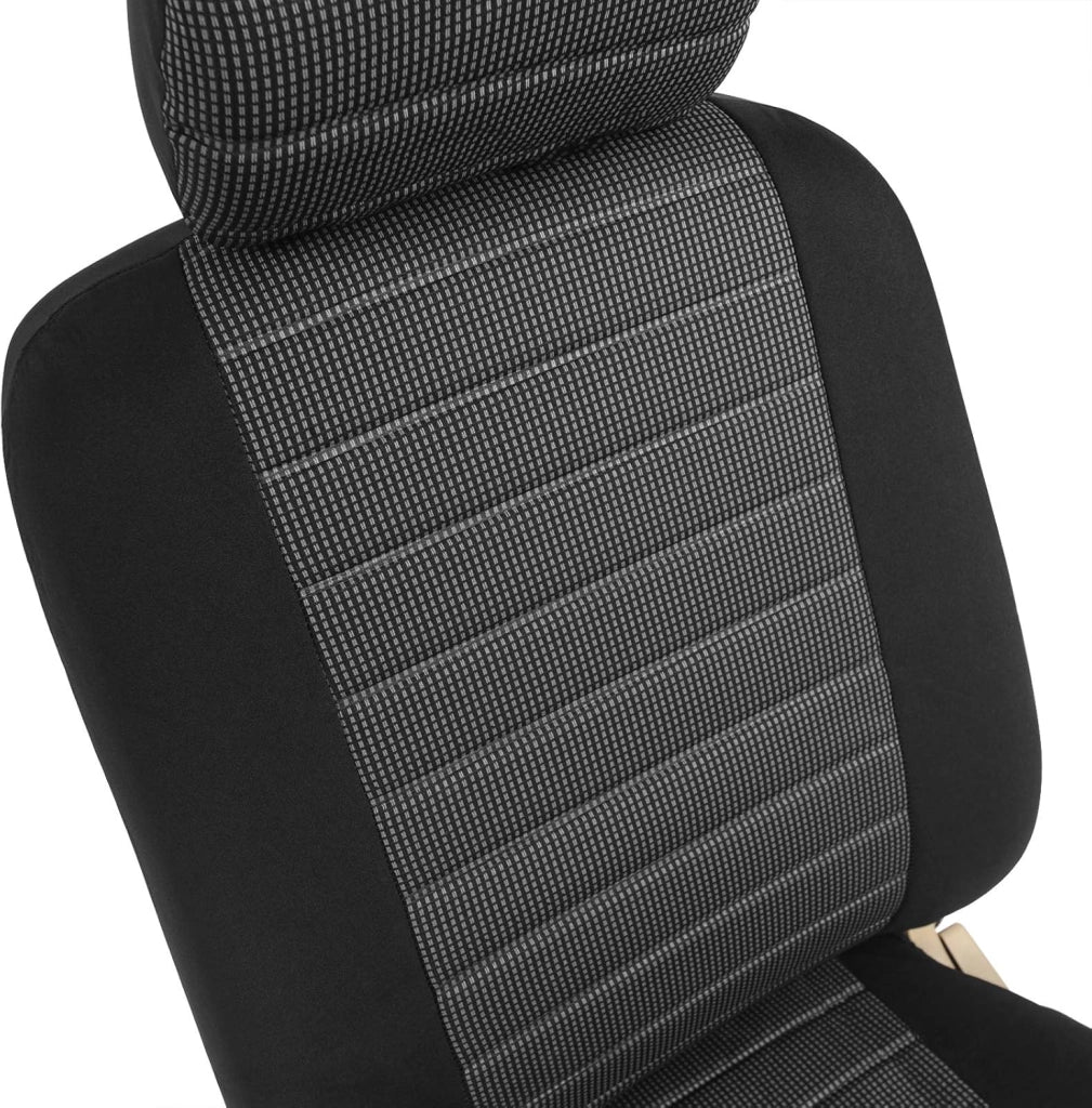 Coprisedili Auto 7 Posti Per Pkw, Van Seat Cover Protezioni Universali per Macchina Tessuto Poliestere Grigio