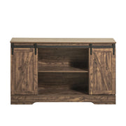 Credenza con ante scorrevoli, Mobile da ingresso, Scarpiera, Armadietto multifunzionale Marrone FSB60-N SoBuy