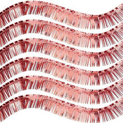 Decorazione a Sospensione a 6 Pacchi - Rosso Oro Metallic - Decorazione a Frange - Foglia - Adesiva - Decorazione a Sospensione