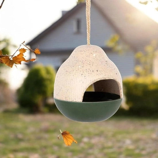 Vogabagno per piccoli uccelli - Abitino per uccelli per giardino e balcone - Vasca per uccelli e bagno per insetti - Da appendere - Altezza 20 cm