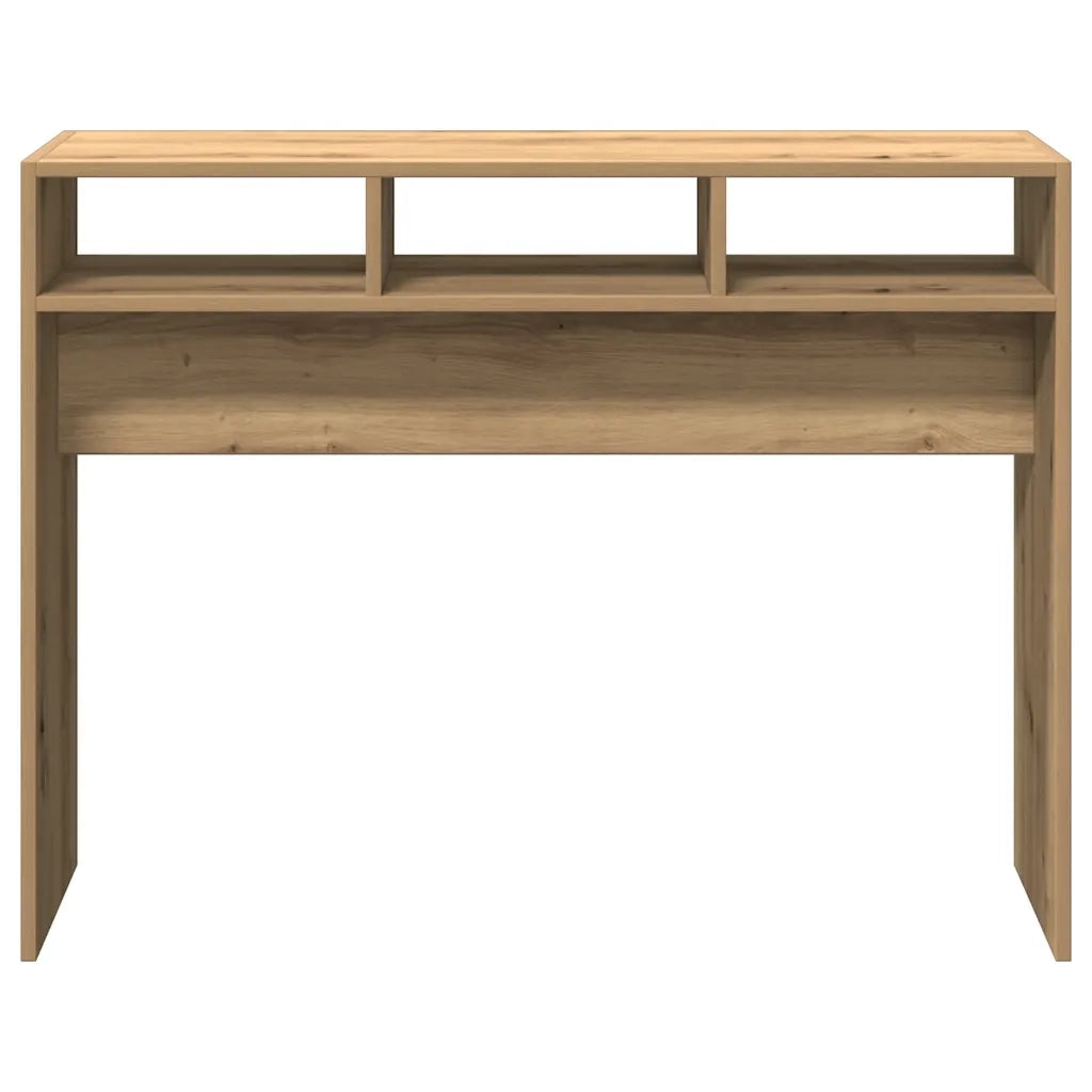 Tavolo Consolle Rovere Artigianale 105x30x80 cm in Truciolato 856623