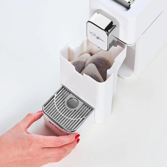 Polti Macchina da Caffe' Coffea Cs15w con 54 Cialde Bianca