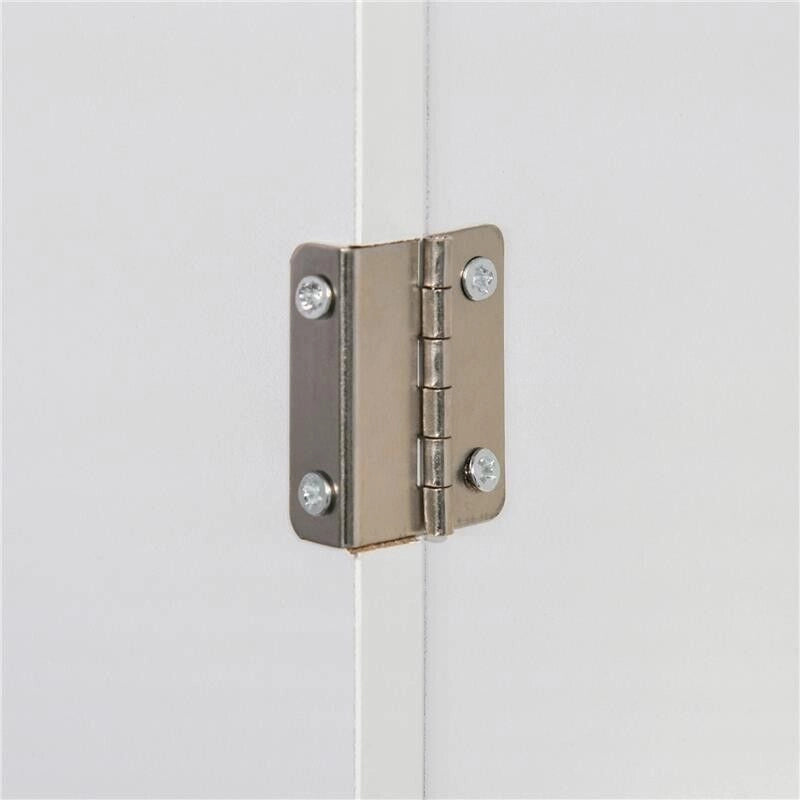 MOBILE SALVASPAZIO BAGNO IN LEGNO BIANCO, MOBILE A COLONNA CON ARMADIETTI E CASSETTO 39X30X180CM