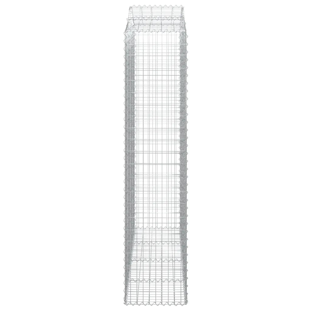Cesti Gabbioni ad Arco 4 pz 200x50x220/240 cm Ferro Zincato 3145768