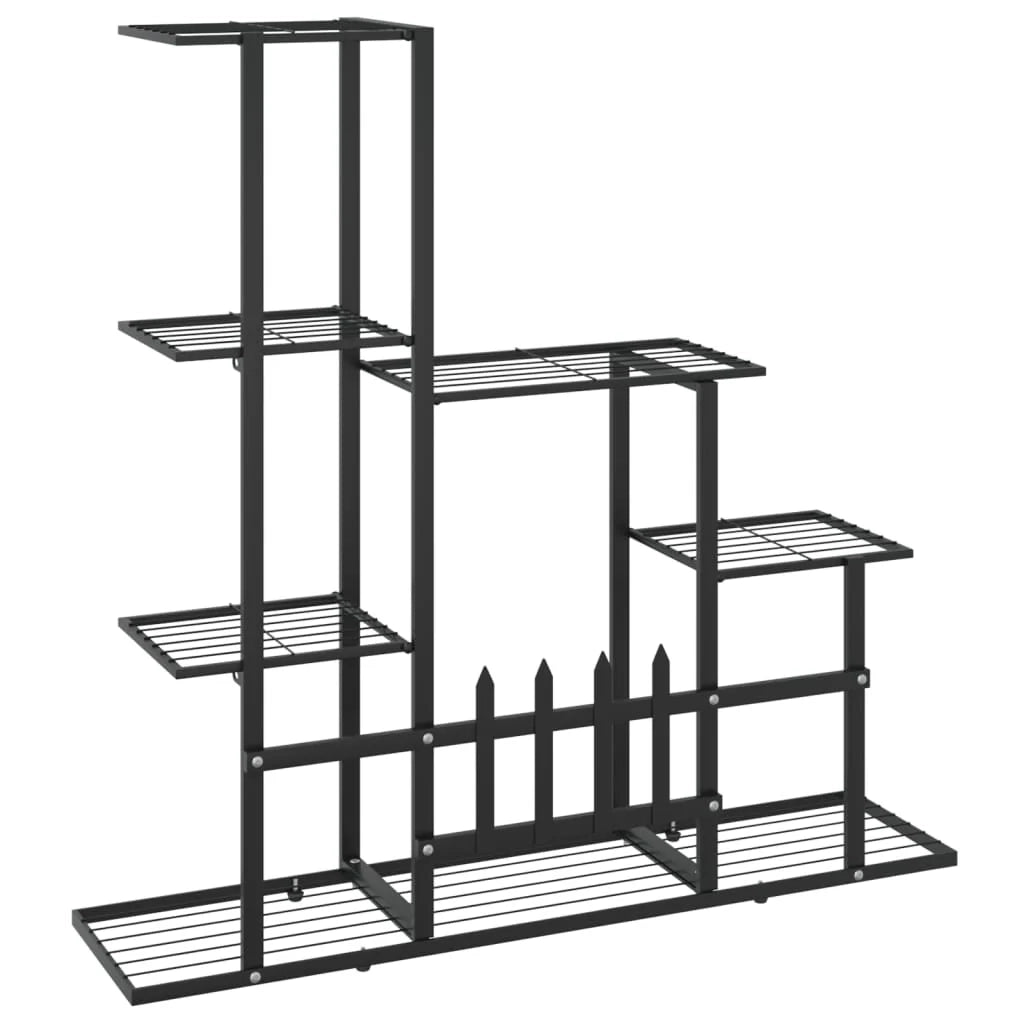 Portavasi fioriera 94,5 x 25 x 88 cm metallo nero 02_0045169