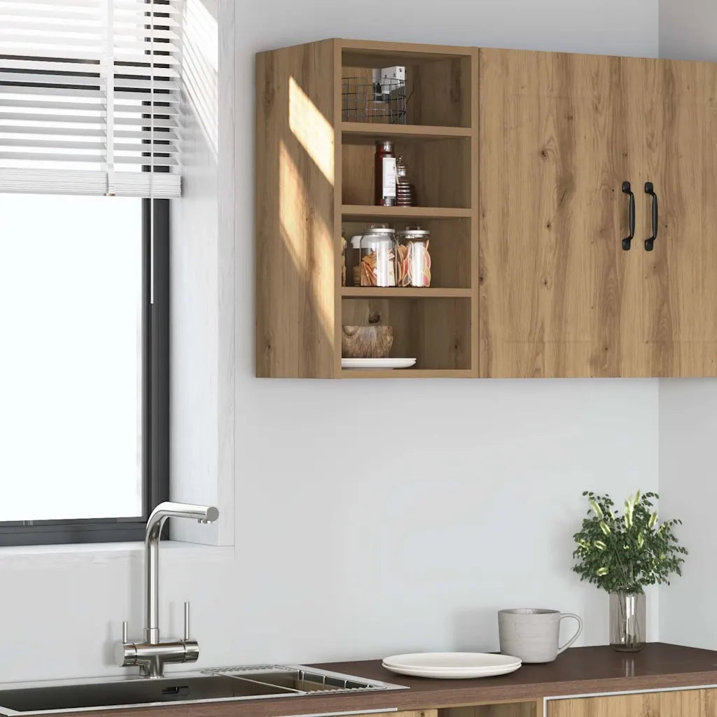 vidaXL Mobile Pensile “Riga” Rovere Artigianale 30x29,5x60 cm