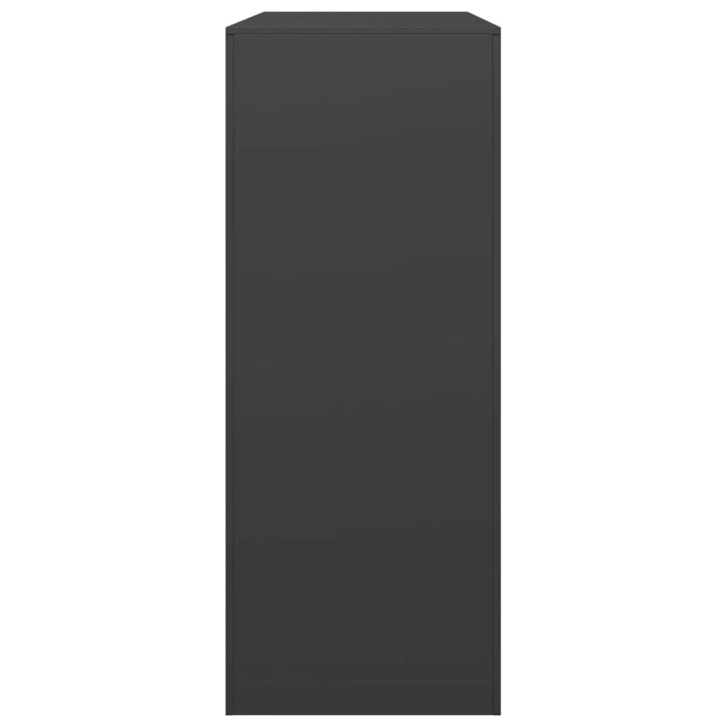 Portalegna 100 x 40 x 100 cm acciaio nero 02_0043686