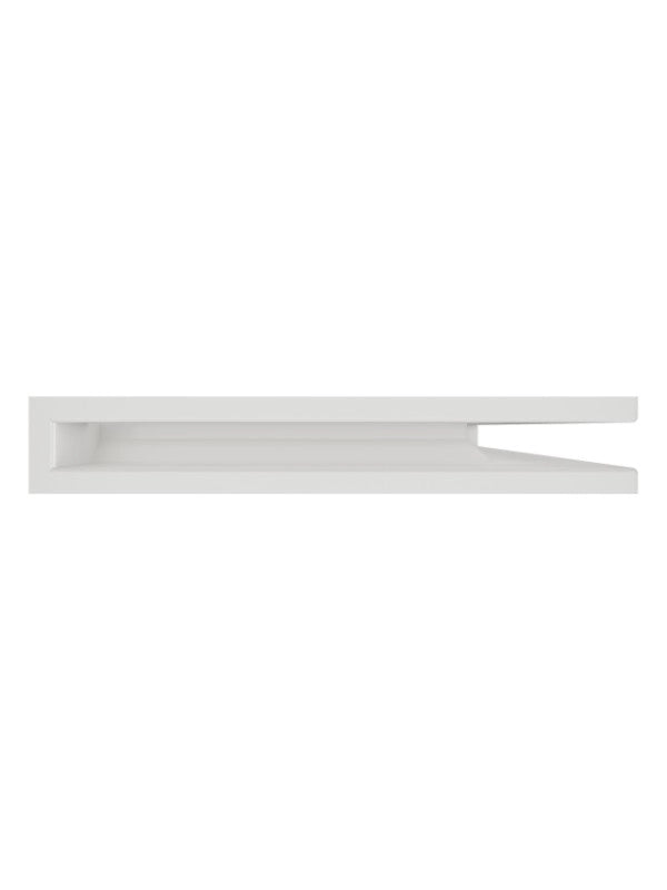Griglia di ventilazione Angolare per camino 60x600x400 - Loft Angle destra bianca
