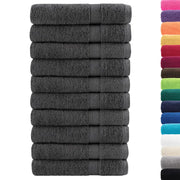 vidaXL Asciugamani Ospiti SOLUND 10 pz Antracite 100x200cm 600gsm