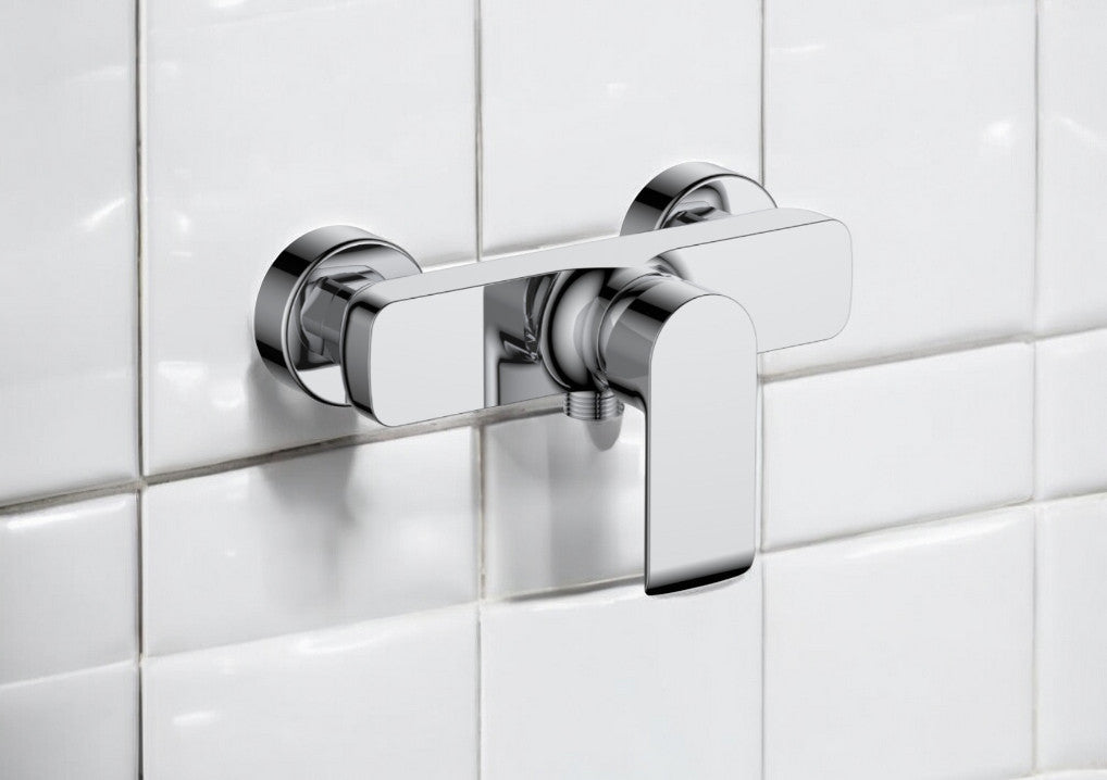 Miscelatore esterno doccia moderno cromato completo