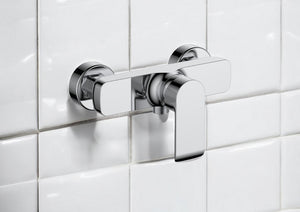 Miscelatore esterno doccia moderno cromato completo