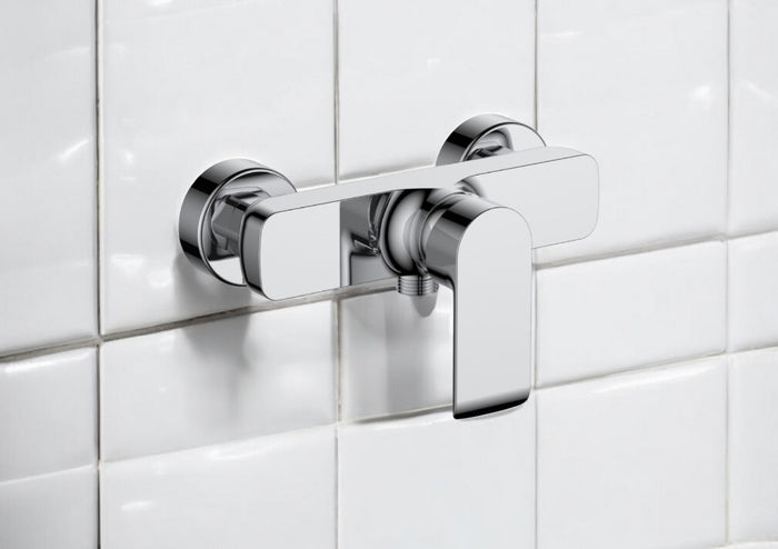 Miscelatore esterno doccia moderno cromato completo