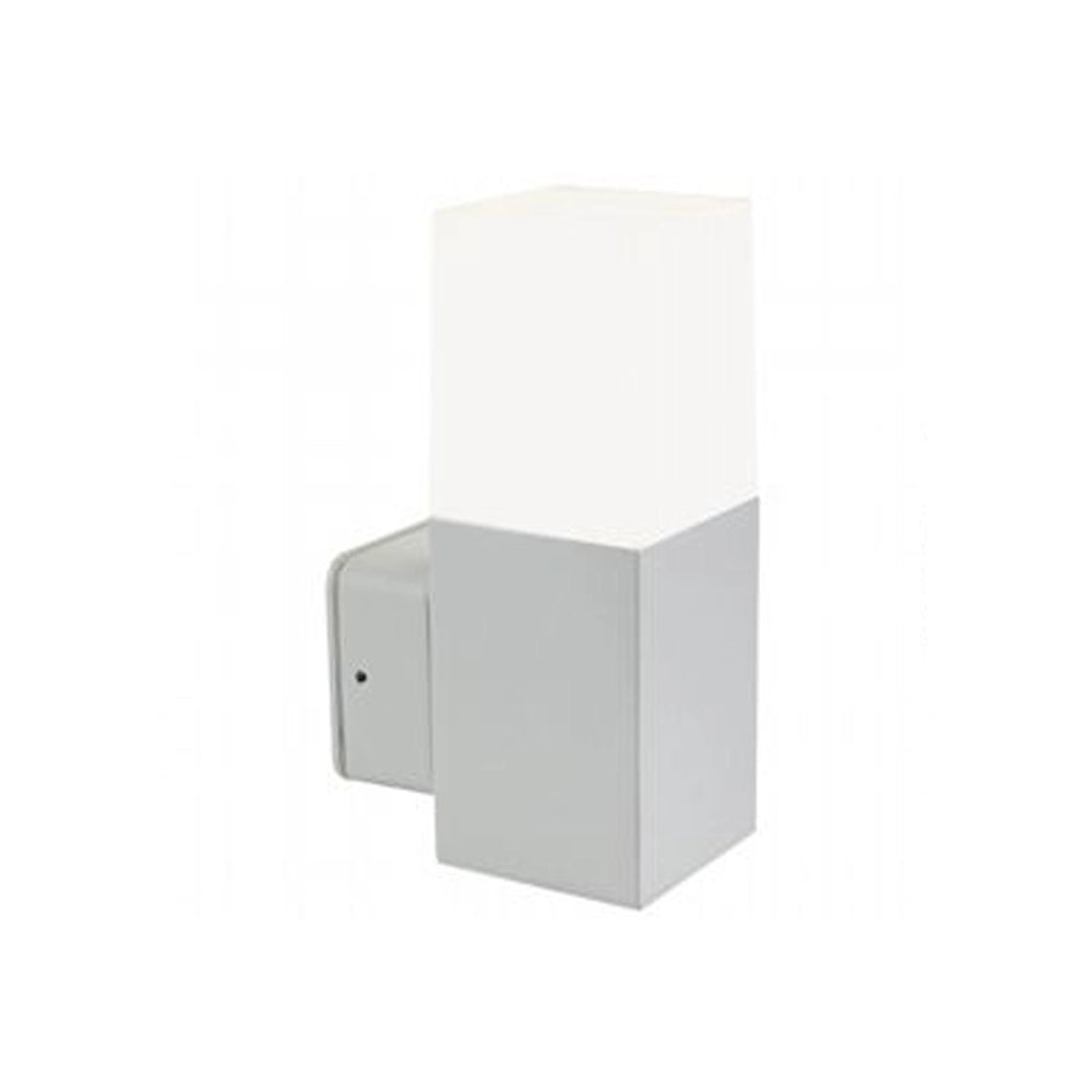 Applique Da Esterno Moderna Kube Alluminio E Termoplastica Grigio Led 7W 4000K