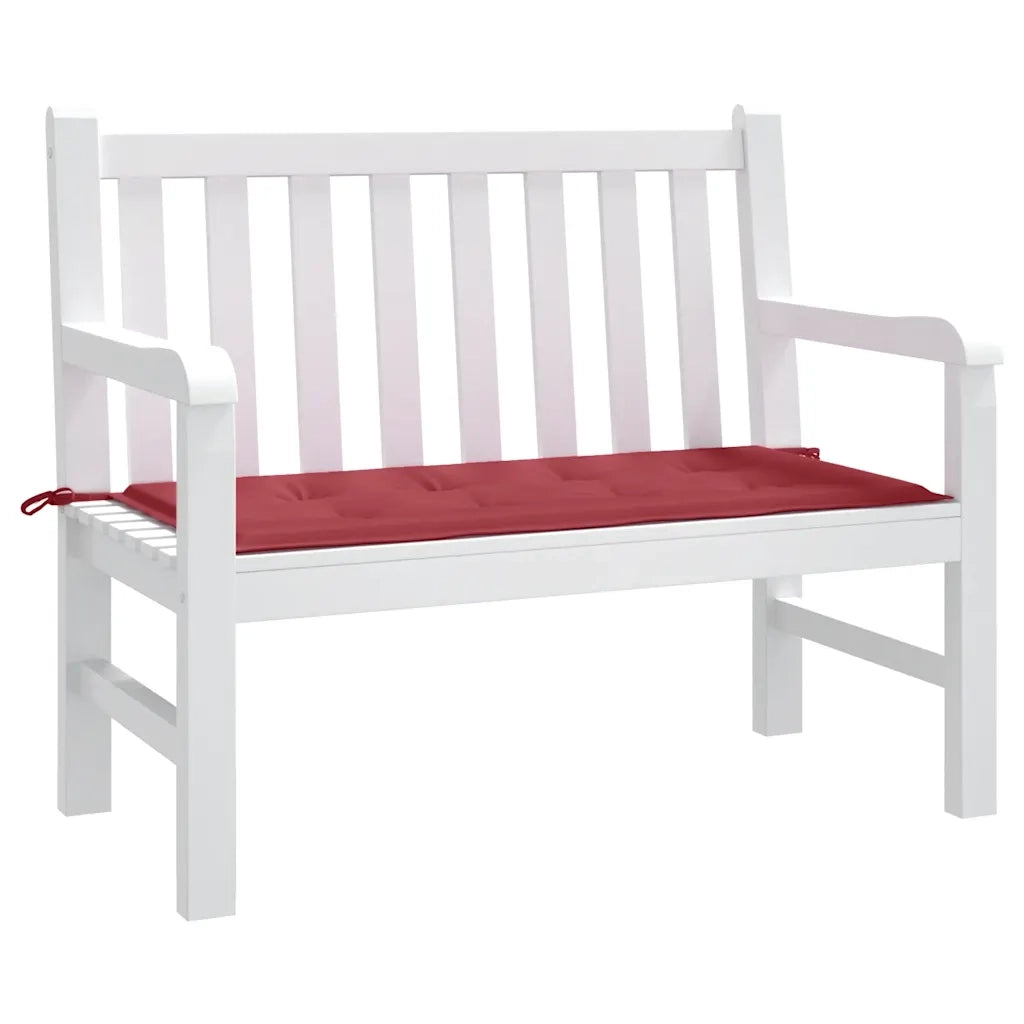 Cuscino per Panca-Cuscini per panchina Rosso Vino 100x50x4 cm in Tessuto Oxford