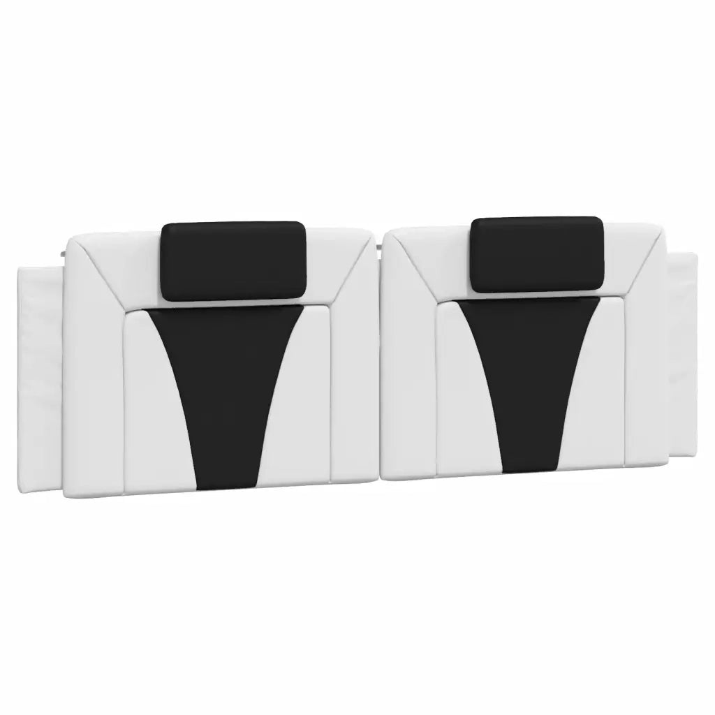 Cuscino Testiera Viana Bianco e Nero 160 cm in Similpelle CFW6928006