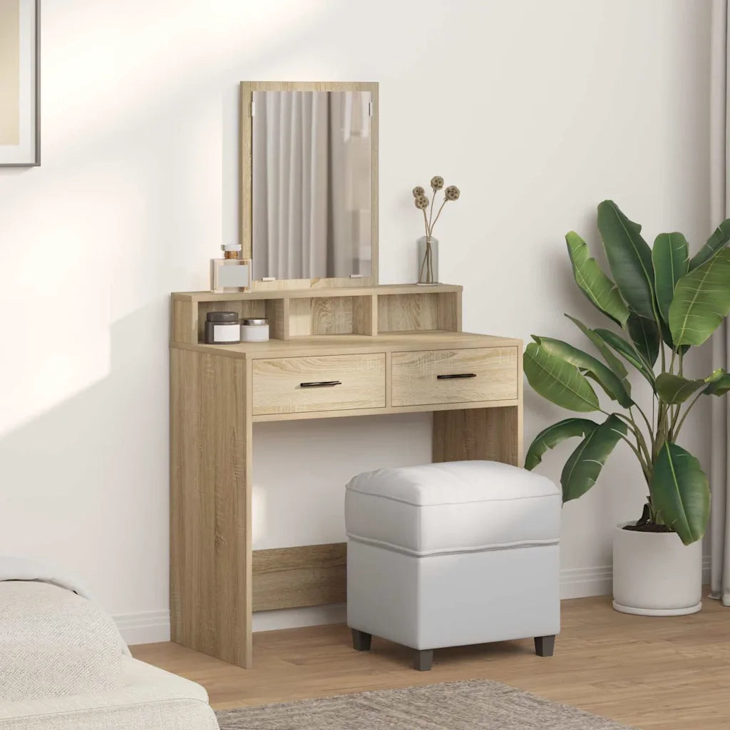 Tavolo da Trucco con cassetto Rovere Sonoma 79 x 41 x 140 cm 865138