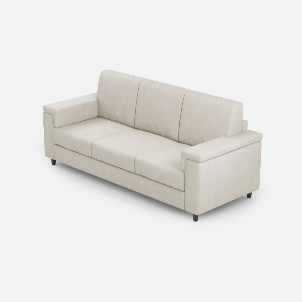 Divano marrak 3 posti (tre sedute da 60cm) misure esterne l.208cm | latte - Mobili 2G
