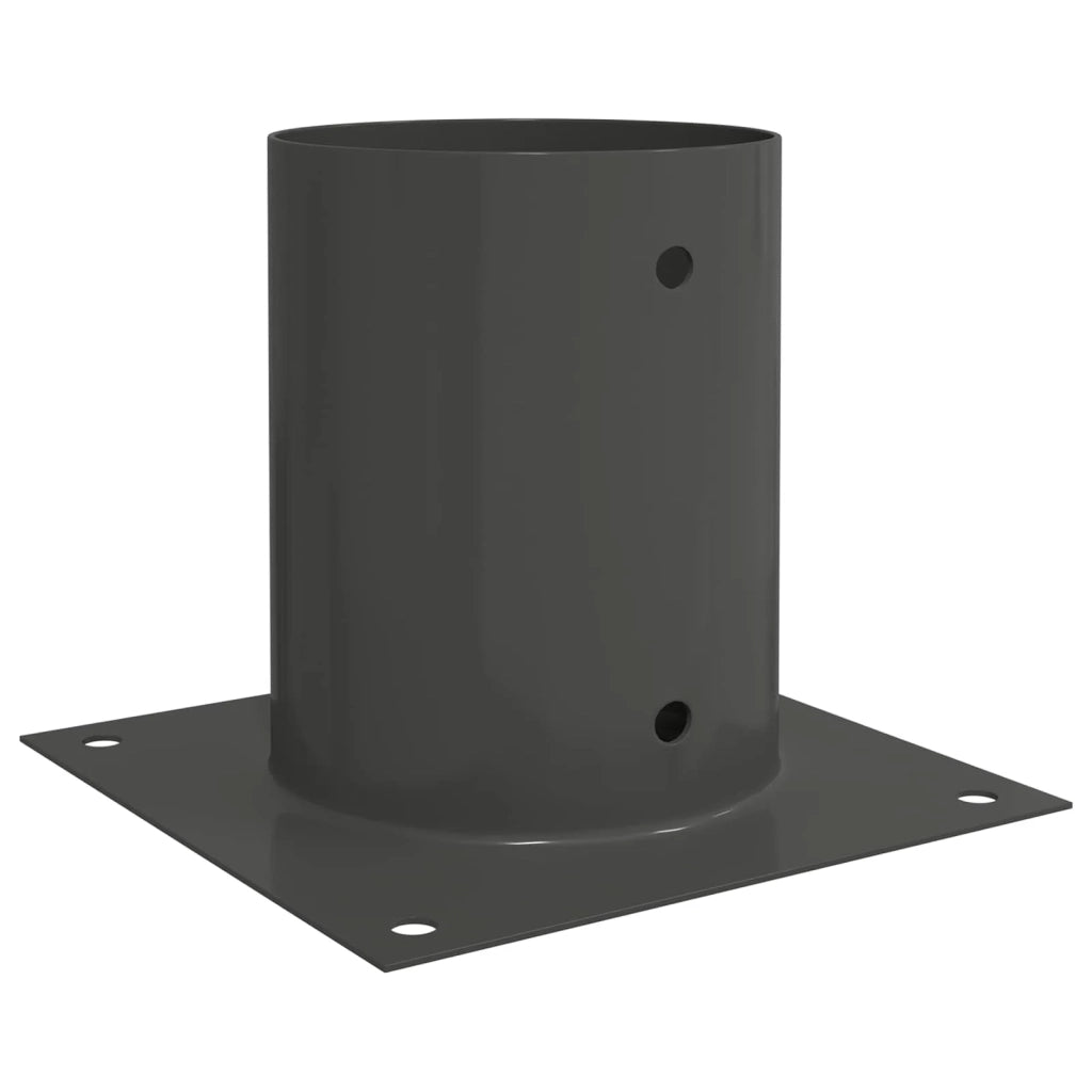 Ancora rotonda per terreno 12 pcs Antracite 18 x 18 x15 cm