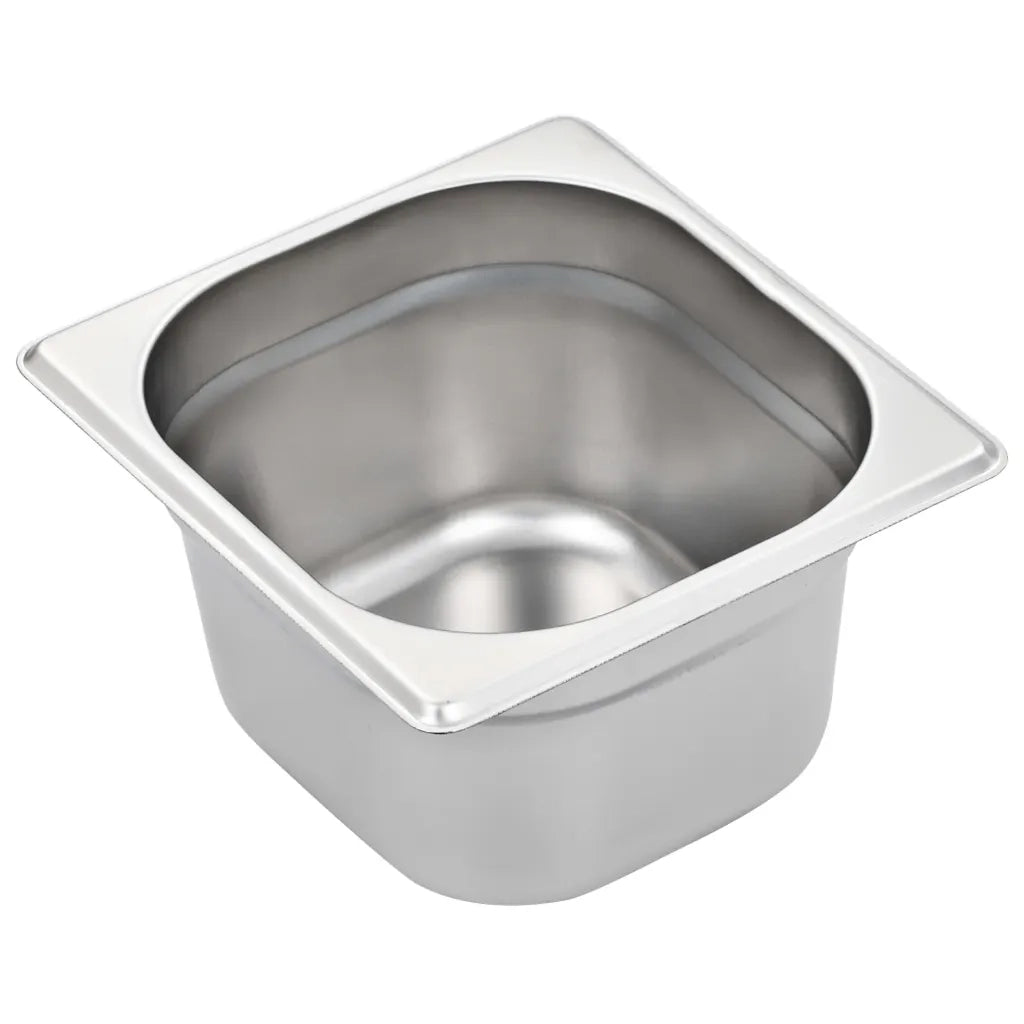 Contenitori Gastronorm 12 pz GN 1/6 100 mm in Acciaio Inox  cod mxl 78002