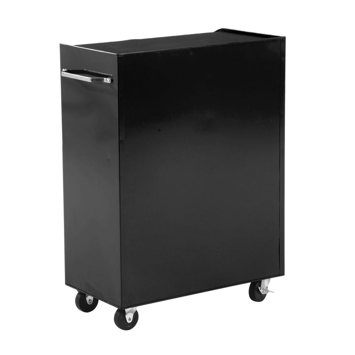 Carrello Porta Utensili con Cassettiera da Officina Nero 61.5x33x85 cm