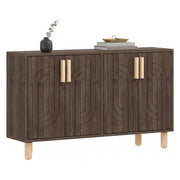 Madia Venerina, Credenza 2 Ripiani, 120x30x74h cm Marrone Noce