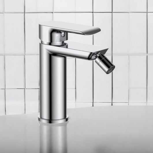 Miscelatore bidet moderno cromato completo