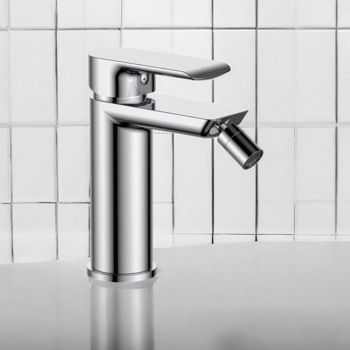 Miscelatore bidet moderno cromato completo