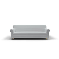 Copridivano Elasticizzato 1 Posto in Poliestere e Cotone Fashionable Grigio Chiaro